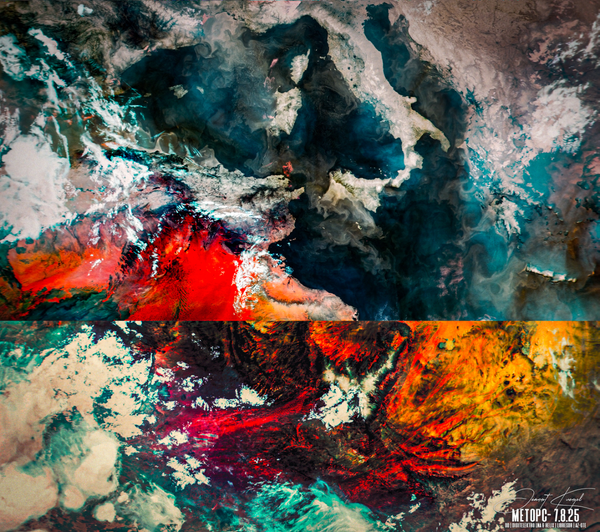 8.25 MetOpC avhrr 3 AVHRR 3b45 IR False Color